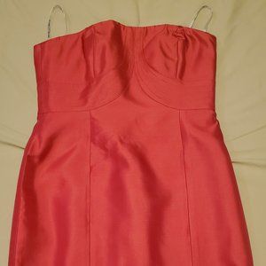 Kay Unger Red Strapless Dress